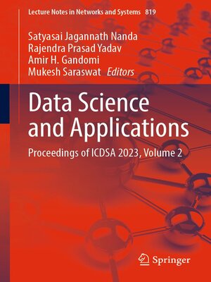 cover image of Data Science and Applications